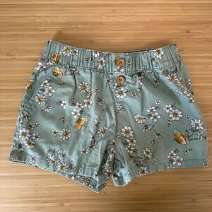 Used, Osh KoshBgosh girl shorts, green/ floral